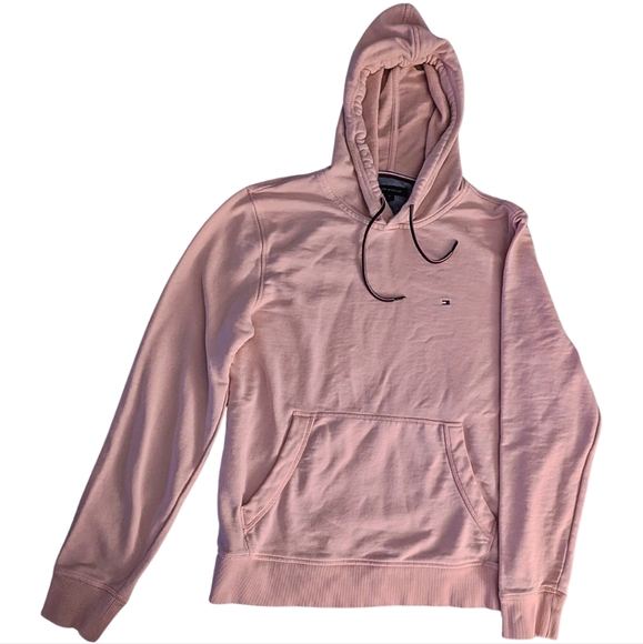Tommy Hilfiger pink men's hoodie in a size Medium. 1st picture is the true color - Picture 1 of 5